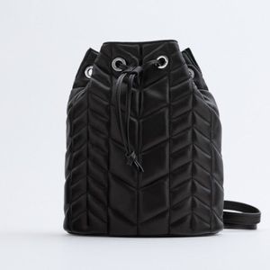 Zara quilted backpack